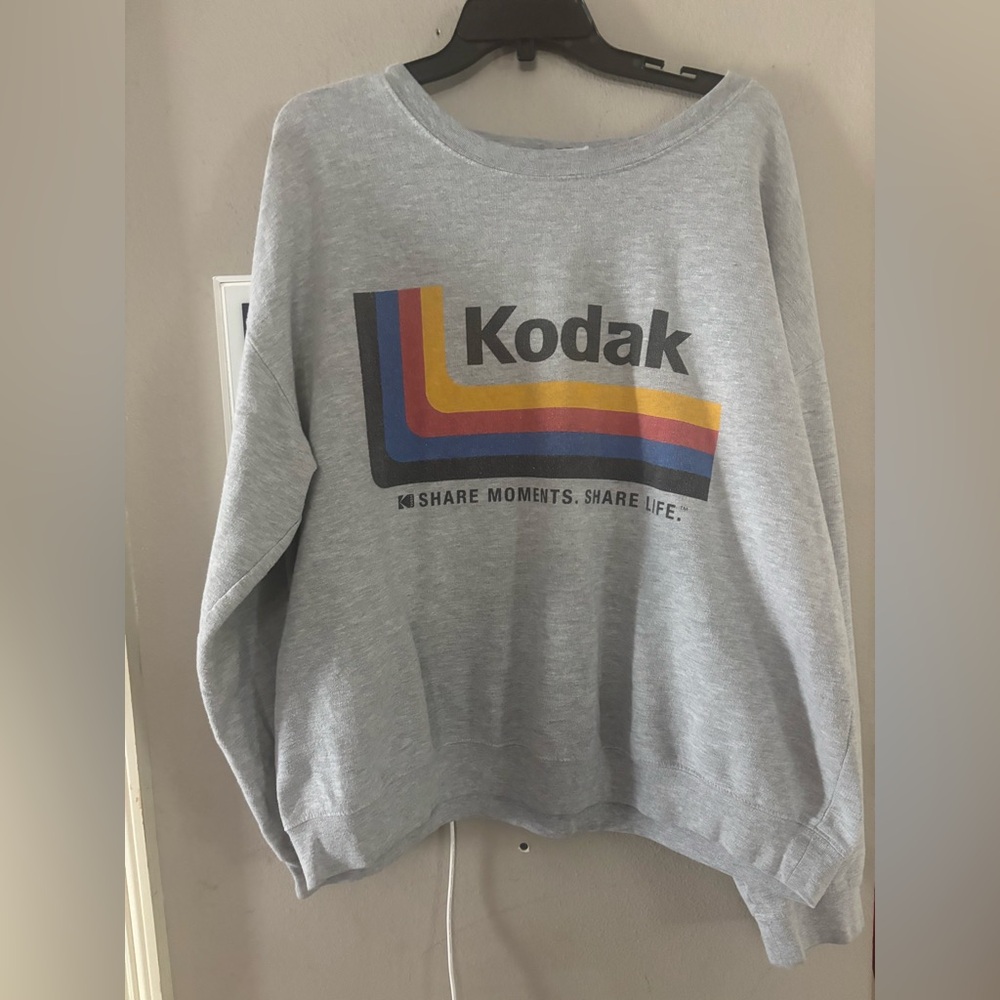 Kodak Women's Gray Logo Sweater
